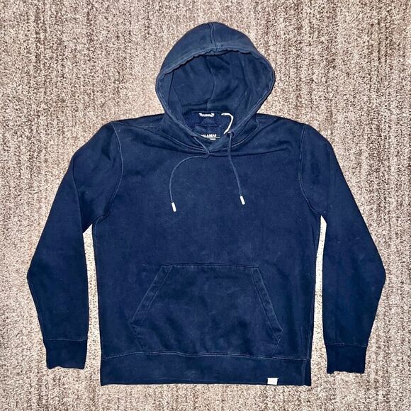 Pull & Bear Men's Pullover Comfort Fit Hoodie in Navy Blue Size Medium - Picture 2 of 8